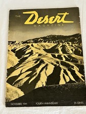 The Desert Magazine November 1941 Southwest Collectible picture
