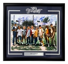 The Sandlot Cast Signed Framed 16x20 Photo Patrick Renna Guiry 6 Others BAS picture