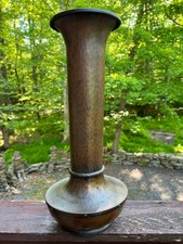 Antique Roycroft Hammered Copper American Beauty Vase 18” Arts & Crafts Signed picture