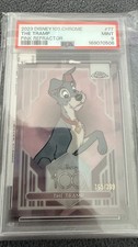 2023 Topps Chrome Disney 100 The Tramp Pink Refractor #/399 PSA 9 picture