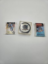 Vintage UHL Madison Monsters 1998-99 Hockey Puck With Case + 34 Cards & Schedule picture