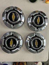 VINTAGE 1967-72 CHEVY TRUCK 1/2 TON DOG DISH POVERTY HUBCAPS EXTRA NICE  C10 picture