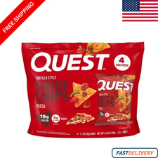 Quest Tortilla Style Protein Chips, 19G Protein,Baked,Pizza Flavor,1.1Oz Bags picture