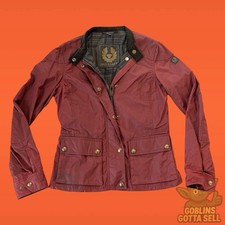 Belstaff Antrim Waxed Cotton Racing Red Jacket Size S picture