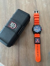 Luminox BEAR GRYLIS SURVIVAL SEA SERIES Blue/Orange Divers Watch Mint picture