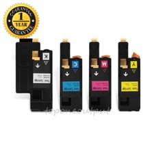4PK E525 Toner Cartridge Set Compatibl for Dell E525w Black Cyan Magenta Yellow picture