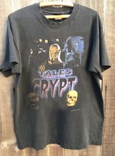 Vintage 1995 Tales from The Crypt Graphic Movie Charcoal Unisex T shirt WA5850 picture