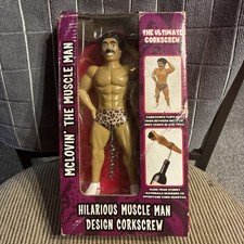 Adult Art Novelty McLovin The Muscle Man Corkscrew - Wine Lover Gag Gift Gigolo picture