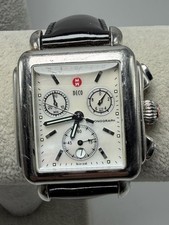 Michele Deco MW06A00A0025 New Battery Chronograph Ladies MOP Watch 33MM 7.25