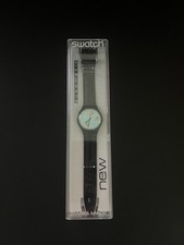 Vintage Swatch Black Motion SAB100 Automatic 1991 Box Papers NOS picture