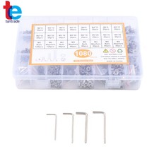 1080Pcs M2 M3 M4 M5 Screw Assortment Metric Flat Countersunk Head For DIY picture