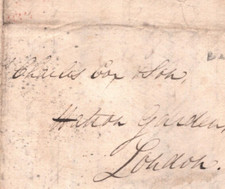 BERMUDA Cover 1819 Letter GB London MILITARY AGENT *Cox* Hatton Garden MA2068 picture