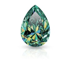 4.70 CT Natural Green Diamond Pear Cut 10x14 mm VVS1 D Grade IDGL Certified picture