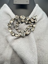Vintage Erickson Beamon Signed Rhinestone Statement Brooch Large 3.25