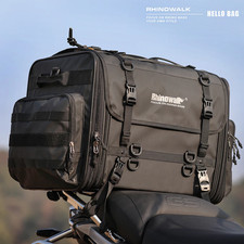 Rhinowalk Motorcycle Rear Tail Bag Waterproof 19L-80L Expandable Travel Luggage picture