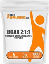 BulkSupplements BCAA 2:1:1 Branched Chain Amino Acids Powder 1kg Unflavored picture