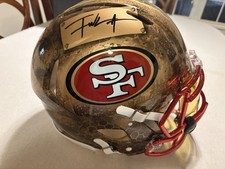 San Francisco 49ers Frank Gore 1/1 Autographed Art Helmet picture