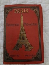 Vintage Map - Paris Monumental Metropolitan (circa 1900-1920) picture