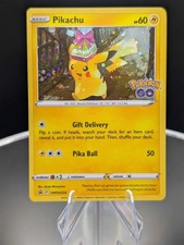 Pikachu Cosmo Holo SWSH234 Pokemon Go Black Star Promo Ship Now Near Mint picture