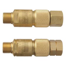 Victor 0656-0000 Hose Quick Connect, Brass, 9/16In-18, Pk2 picture