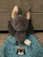 AUTHENTIC Jellycat BROOX BAT New BNWT Soft Plush Toy Halloween Wings Grey Black picture