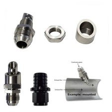 Universal SS Exhaust Vacuum Scavenger Crank Case Vent CCV Catch Can 10an x 1