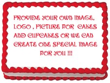 CUSTOM YOUR IMAGE PHOTO Edible cake topper decoration picture