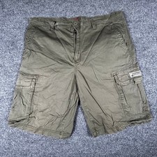 Unionbay Cargo Shorts Mens Size 36 Olive Green Stretch Cotton Utility Casual picture