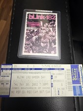 Blink 182 lot of 2: 1 Missionary Impossible 2025 Card & 1 RARE ticket from 2002  picture