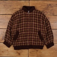 Vintage Boyne Valley Weavers Cardigan M Mens 90s Check Irish Knit picture