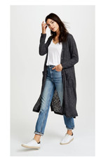 NWT Splendid Women's Ashbourne Knit Cardigan Button Up Size  M Gray $150  V192 picture