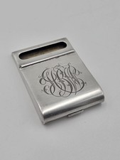 Rare Antique Tiffany & Co. Sterling Silver 925 Hinged Flip Matchbook Cover Case picture