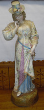 Monumental / Large Antique German Bisque Figurine Of Woman - As Seen  - 25