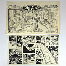 Madman Original Comic Strip/Panel Art (2 Pieces) by Tim Wallace, Comics picture