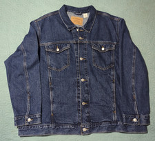 Levi's Strauss Signature Denim Original Trucker Jacket 2XL Classic Fit Dark Wash picture