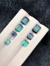 Natural Bi-Color & Tri-Color Tourmaline Lot 7 Pieces 7.55 Ct | Unheated picture