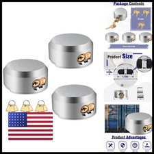 3 Buzzlett 3 Pack Heavy Duty Hidden Shackle Padlocks Keyed Alike Puck Locks picture