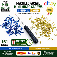 Máxillofáciàl Mini Micro Cross Head Screws 1.5mm Titanium + Driver 161pcs picture