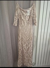 Beautiful Long Sequin Dress By Quiz, SIZE 10. BNWT. Stunning picture