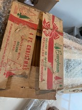 Vintage Evergleam 58 Branch 4 Ft. Stainless Aluminum Christmas Tree in box picture