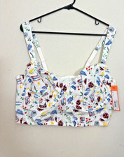 Colsie Bralette Cropped Bustier Sardine Fruit Print, NWT, XXL picture