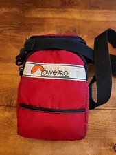 Vintage 1980-90s Red Canvas LowePro Compact Camera Bag Lowe Alpine Systems  picture