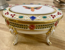 Exceptional Limoges Jeweled Porcelain Dresser Box, Rare Quality Exhibition piece picture