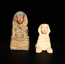 Sphinx and Tutankhamun Ancient Egyptian Statues Set, Relics picture