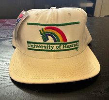 Vintage The Game University of Hawaii Rainbow Warriors SnapBack New w Tags USA picture