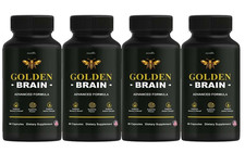 (4 Pack) Golden Brain Capsules, Advanced Brain Support & Memory Pills picture