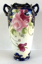 Antique Hand Painted Nippon Vase 7.5