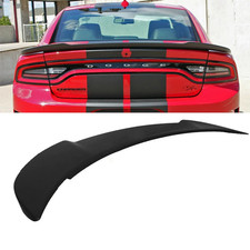 For 2011-2023 Dodge Charger Matte Black Hellcat Style SRT Trunk Spoiler Wing Lip picture