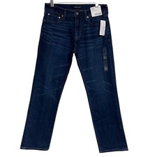 NWT Men's Aeropostale Straight Premium Dark Wash Blue Jeans Coolmax Technology picture