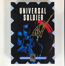 Dolph Lundgren Signed Universal Soldier Sega Genesis CIB Cardboard Box JSA COA picture